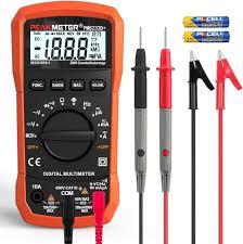 Digital multimeter med automatisk intervallval och AC/DC-mätning